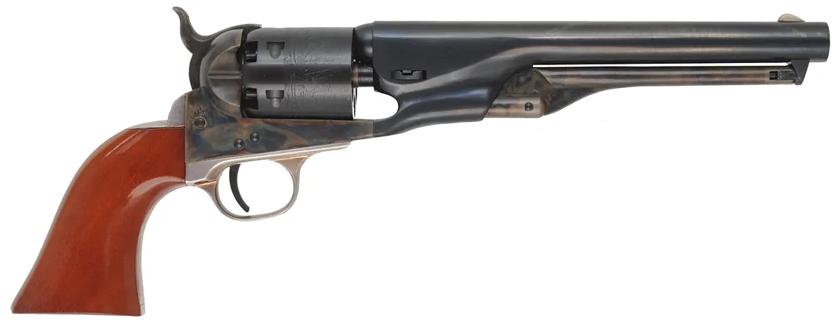 1861 Navy Revolver,
.36 caliber, 7-1/2" barrel, 
silver plated triggerguard, unfired with box,
COLT brand - Second Generation