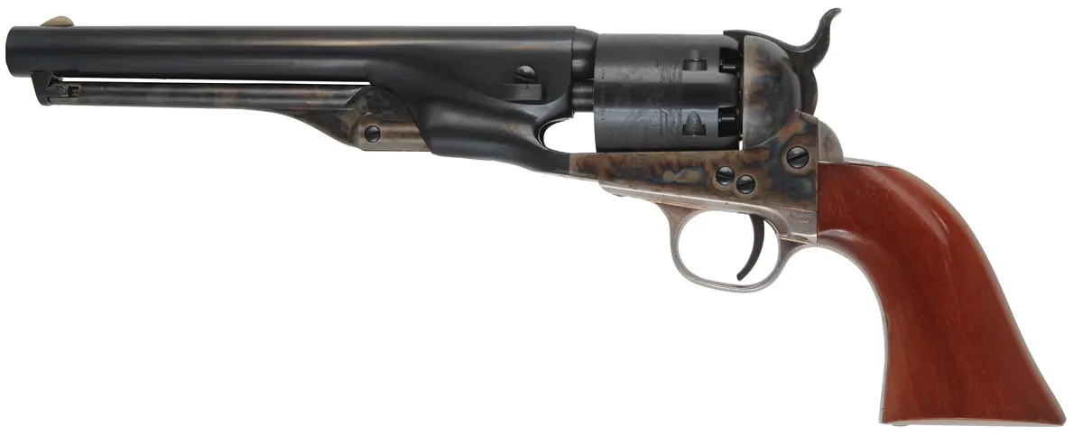 1861 Navy Revolver,
.36 caliber, 7-1/2" barrel, 
silver plated triggerguard, unfired with box,
COLT brand - Second Generation