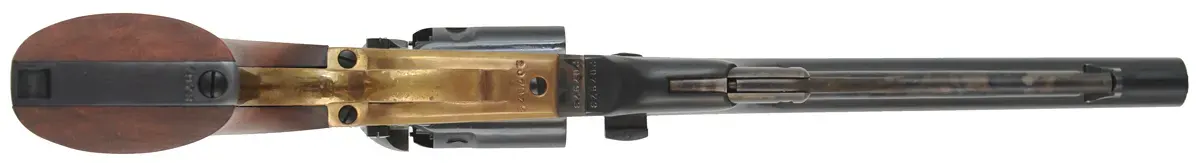 1860 Colt Army Revolver,
.44 caliber, 8" barrel,
full fluted cylinder, unfired, black factory carton,
COLT brand - Second Generation 1860 Colt Army Revolver,
.44 caliber, 8" barrel,
full fluted cylinder, unfired, black factory carton,
COLT brand - Second Generation