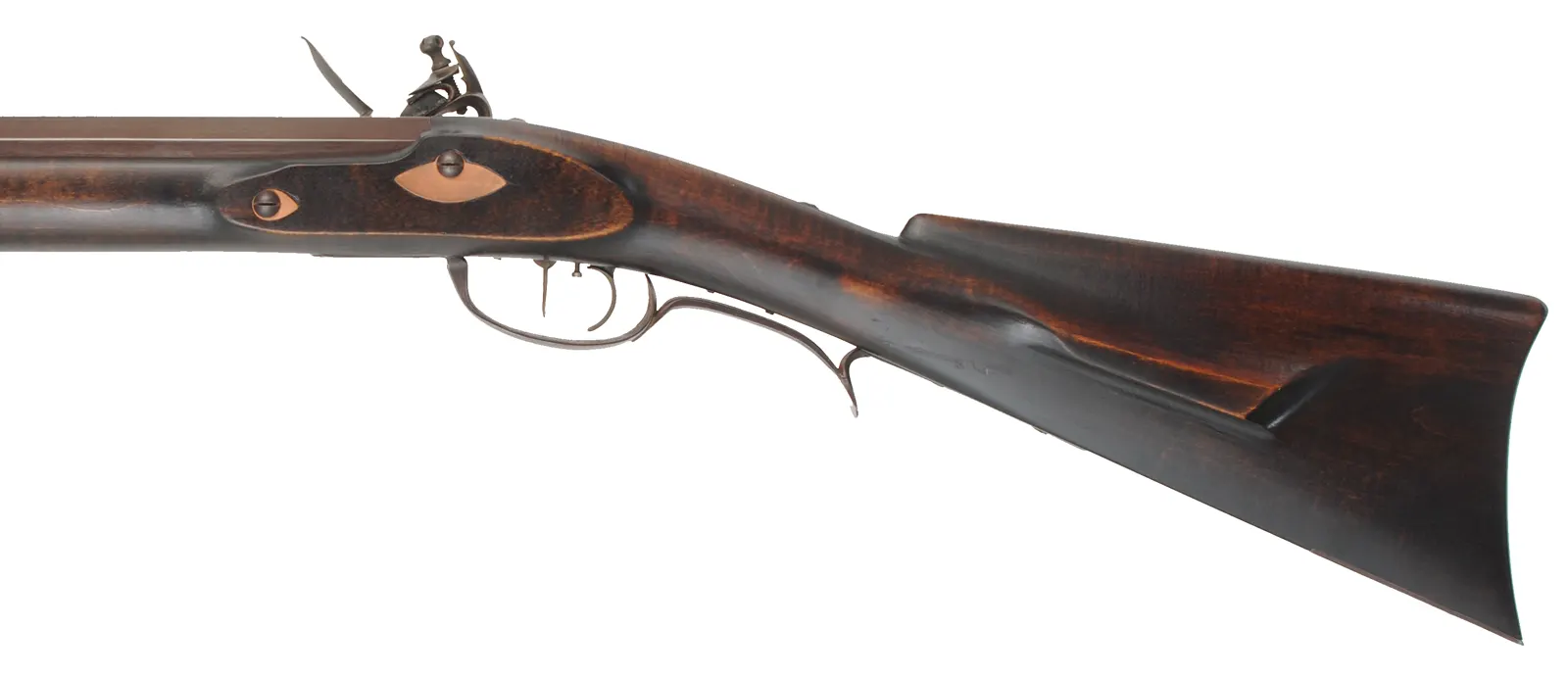 Tennessee Chunk Gun
.50 caliber, 44" Rice barrel,
maple, hand forged iron trim, Ketland flintlock,
used, signed Alford
