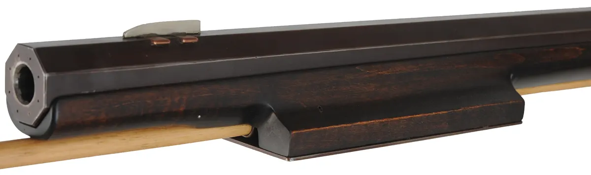 Tennessee Chunk Gun
.50 caliber, 44" Rice barrel,
maple, hand forged iron trim, Ketland flintlock,
used, signed Alford
