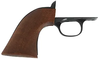 1861 Navy Revolver
walnut grip, blued steel backstrap, 
blued steel triggerguard, no screws, by A. Uberti & Co.

