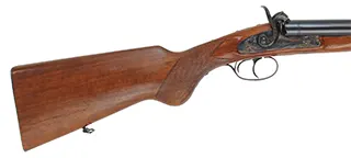 Kodiak Express Double Rifle,
.50 caliber, 28" barrels, 
percussion, checkered walnut, iron trim, 
used, by Davide Pedersoli