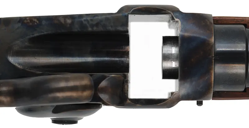Model 1859 Sharps Infantry Rifle,
.54 caliber, 30" tapered round barrel,
three band, single trigger, walnut, patchbox,
used, by Davide Pedersoli Model 1859 Sharps Infantry Rifle,
.54 caliber, 30" tapered round barrel,
three band, single trigger, walnut, patchbox,
used, by Davide Pedersoli