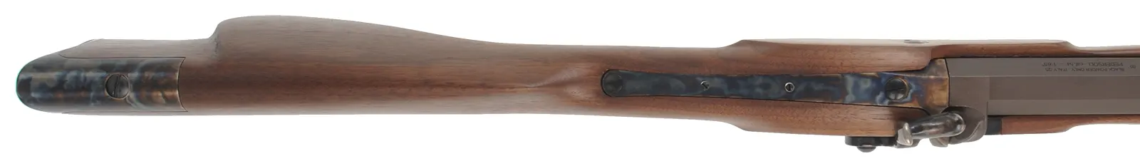 Rocky Mountain Hawken Rifle,
.54 caliber, 34" barrel,
percussion, walnut, color case hardened iron,
used, by Davide Pedersoli Rocky Mountain Hawken Rifle,
.54 caliber, 34" barrel,
percussion, walnut, color case hardened iron,
used, by Davide Pedersoli