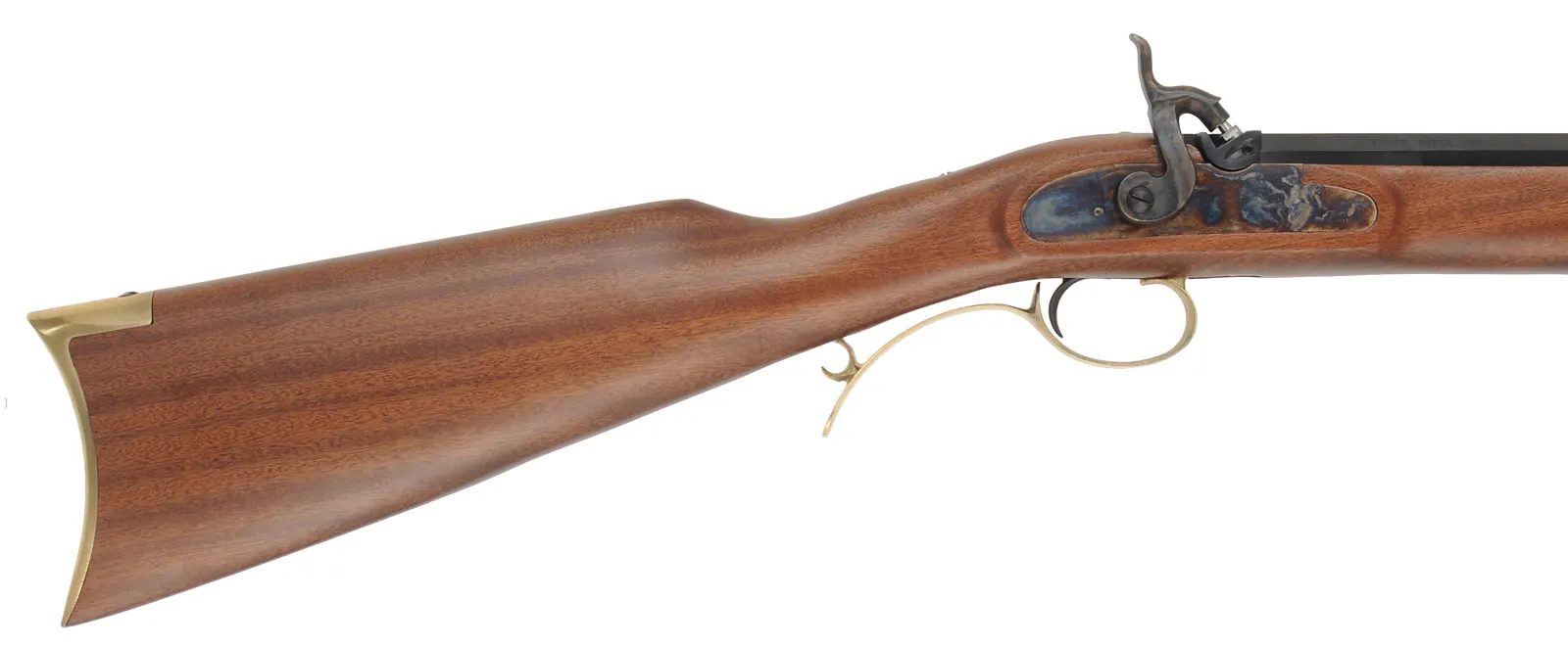 Lyman Trade Rifle,
.50 caliber, 28" barrel,
percussion, walnut with small crack, brass trim,
with box, by Investarms Lyman Trade Rifle,
.50 caliber, 28" barrel,
percussion, walnut with small crack, brass trim,
with box, by Investarms