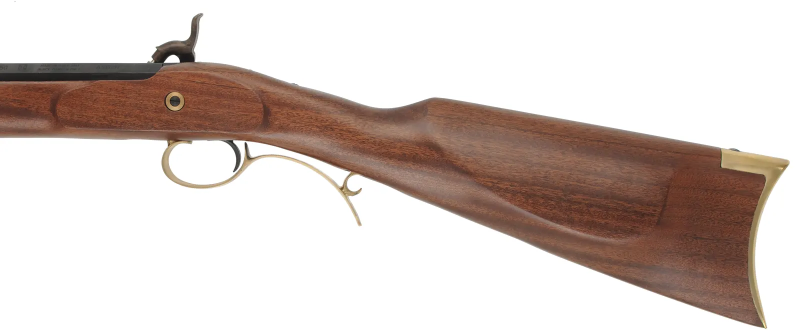 Lyman Trade Rifle,
.50 caliber, 28" barrel,
percussion, walnut with small crack, brass trim,
with box, by Investarms Lyman Trade Rifle,
.50 caliber, 28" barrel,
percussion, walnut with small crack, brass trim,
with box, by Investarms