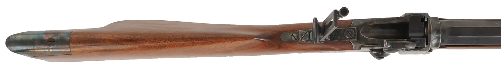 Little Sharps Rifle
caliber .22 Long Rifle, 28" barrel,
Chiappa action, walnut, pewter forend
tang sight, globe front sight, used