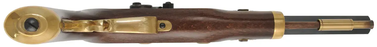Trapper Pistol,
 .50 caliber, 9-3/4" barrel,
percussion, set triggers, used, by Traditions Trapper Pistol,
 .50 caliber, 9-3/4" barrel,
percussion, set triggers, used, by Traditions