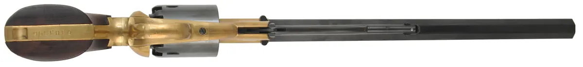 1858 Remington Bison,
.44 caliber, 12" barrel,
percussion, brass frame, target sights, 
used, by Pietta 1858 Remington Bison,
.44 caliber, 12" barrel,
percussion, brass frame, target sights, 
used, by Pietta