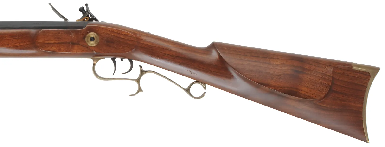 Thompson Center Hawken Rifle
.50 caliber, 28" barrel,
flintlock, walnut, brass, used Thompson Center Hawken Rifle
.50 caliber, 28" barrel,
flintlock, walnut, brass, used