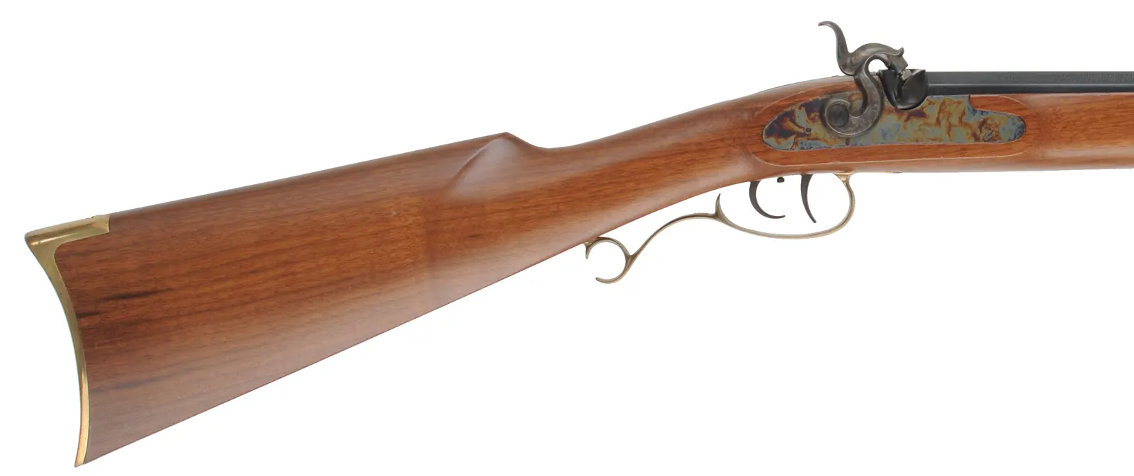 Thompson Center Cherokee Rifle,
.45 caliber, 24" barrel,
percussion, walnut, brass,
double set triggers, used Thompson Center Cherokee Rifle,
.45 caliber, 24" barrel,
percussion, walnut, brass,
double set triggers, used
