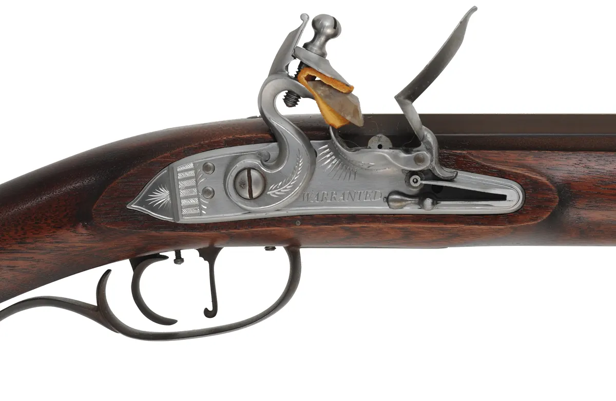 Southern Mountain Rifle,
 .50 caliber 42" Colerain barrel,
late Ketland flintlock, walnut, iron trim,
new, unfired, by Mike Compton Southern Mountain Rifle,
 .50 caliber 42" Colerain barrel,
late Ketland flintlock, walnut, iron trim,
new, unfired, by Mike Compton