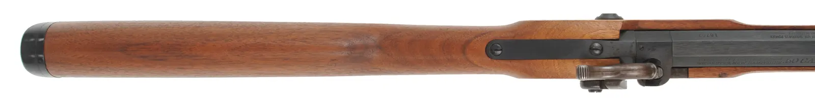 Pennsylvania Hunter Rifle,
.50 caliber, 32" octagon-to-round barrel,
percussion, walnut, iron trim,
used, by Thompson Center Arms Pennsylvania Hunter Rifle,
.50 caliber, 32" octagon-to-round barrel,
percussion, walnut, iron trim,
used, by Thompson Center Arms