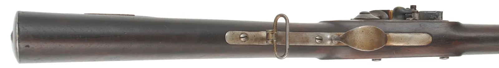 Antique U. S. Model 1817 Common Rifle,
.54 caliber 36" barrel,
flintlock, walnut with repair, iron,
1824 date, by R. Johnson