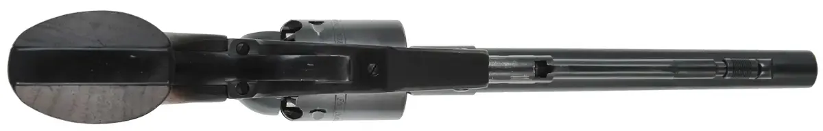 Ruger Old Army Revolver,
.45 caliber, 7-1/2" barrel, 
percussion, blued, walnut, 
adjustable target sights, nipple wrench, 
Lyman round ball mold, holster, used