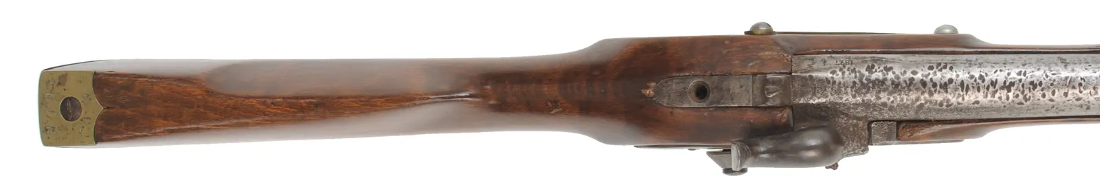 Antique Model 1809/39 Potsdam Musket 
.72 caliber, 41" barrel,
1825 dated lock,  percussion conversion,
beech stock, brass trim