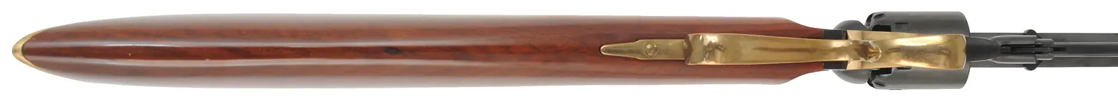 Model 1858 Remington Revolving Carbine,
.44 caliber 18" barrel, 
percussion, walnut buttstock, 
as-new, by A. Uberti