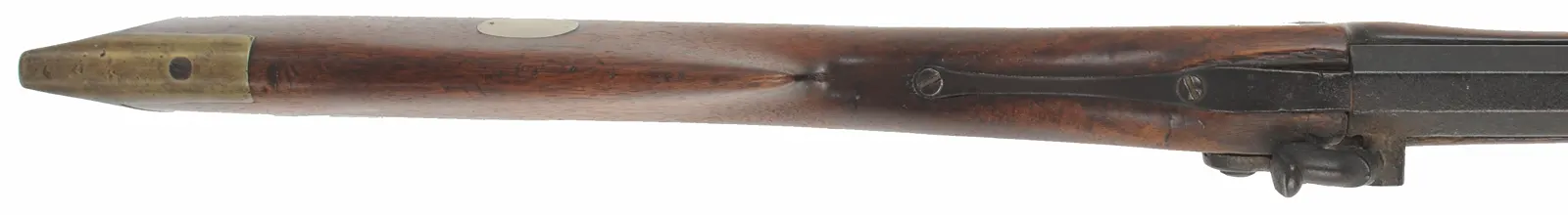 Antique Ohio Halfstock Rifle,
.36 caliber, 34" barrel, 
percussion, walnut, brass,
signed David Hudson 