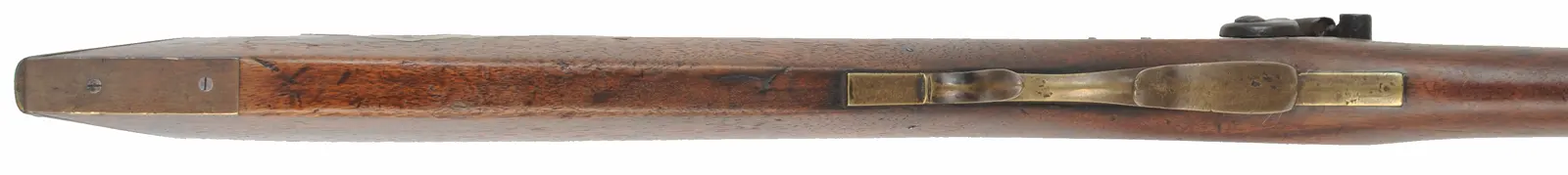 Antique Ohio Halfstock Rifle,
.36 caliber, 34" barrel, 
percussion, walnut, brass,
signed David Hudson 