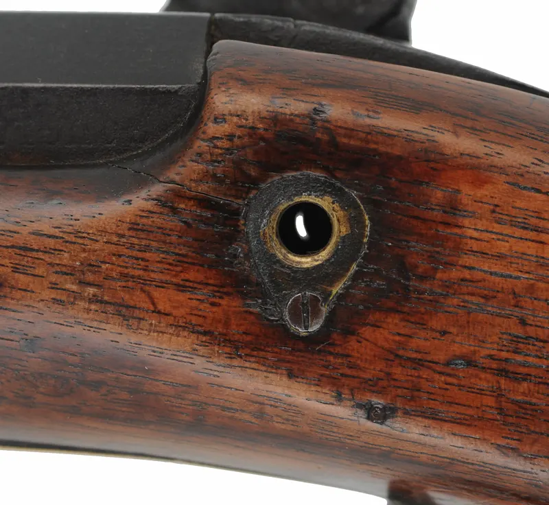 Antique Ohio Halfstock Rifle,
.36 caliber, 34" barrel, 
percussion, walnut, brass,
signed David Hudson 