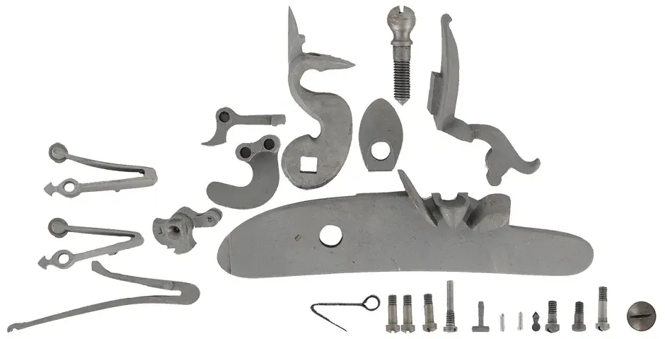Late English Flint Lock Kit,
right hand, with gooseneck cock,
made in the USA, by L&R