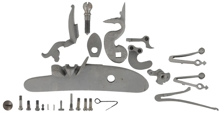 Late English Flint Lock Kit,
left hand, with gooseneck cock,
made in the USA, by L&R