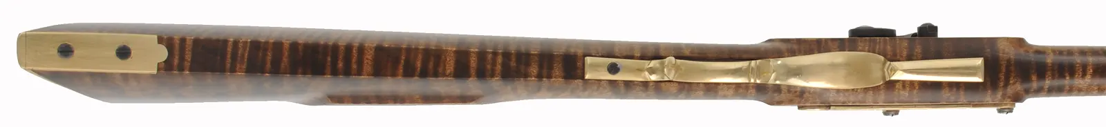 Halfstock Rifle,
.40 caliber, 32" Colerain barrel, 
percussion, curly maple, brass trim,
new, unfired, by J.A. Wymore