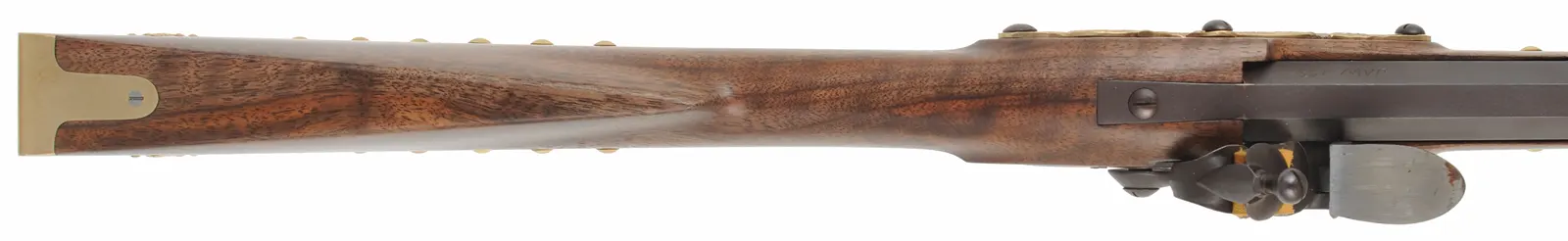 Northwest Trade Gun,
24 gauge, 32" octagon-to-round barrel,
L&R flintlock, walnut, brass tacks, 
new, unfired, by J.A. Wymore