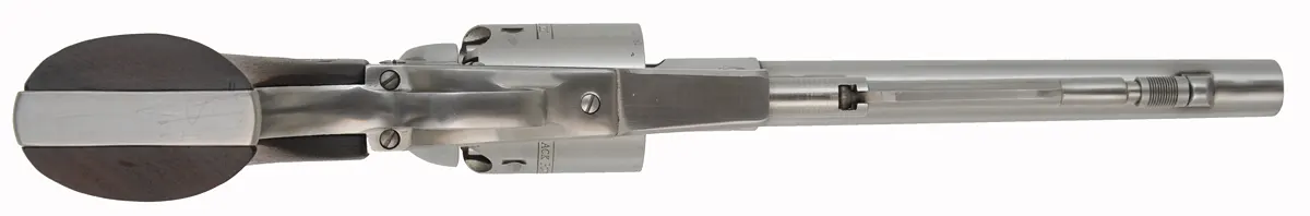 Ruger Old Army Revolver,
.45 caliber, 7-1/2" barrel,
percussion, stainless, target sights,
Ruger flap holster, used