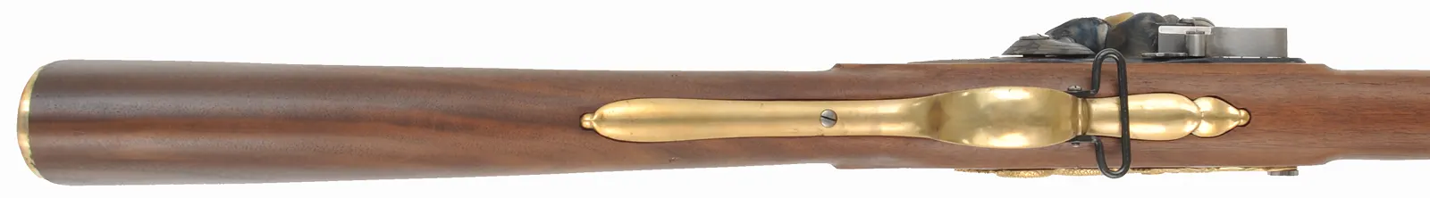 Brown Bess Carbine,
.75 caliber, 30-1/2" barrel,
GRICE 1762 flintlock, walnut stock, brass trim with serpent sideplate,
sling swivels, used, by Davide Pedersoli