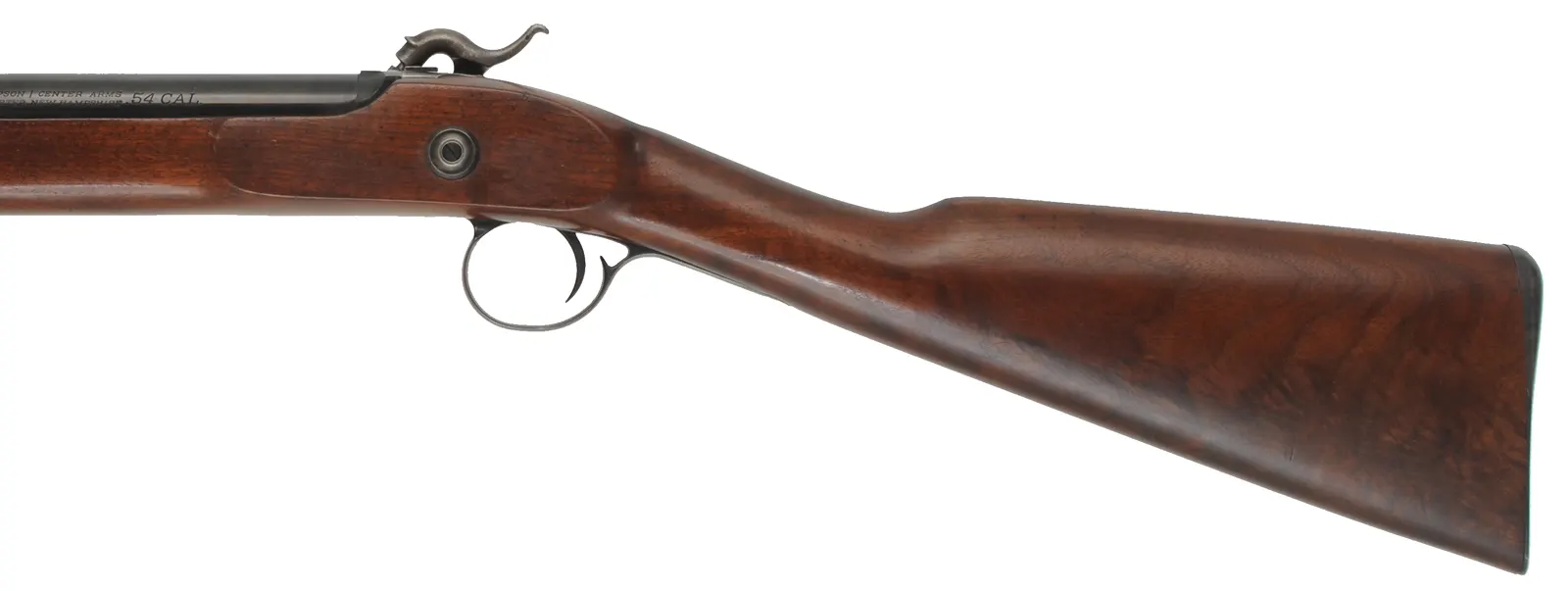 T/C New Englander Rifle,
.54 caliber, 26" barrel,
additional 12 gauge cylinder bore 28" barrel,
percussion, walnut, iron trim, 
used, by Thompson Center Arms
