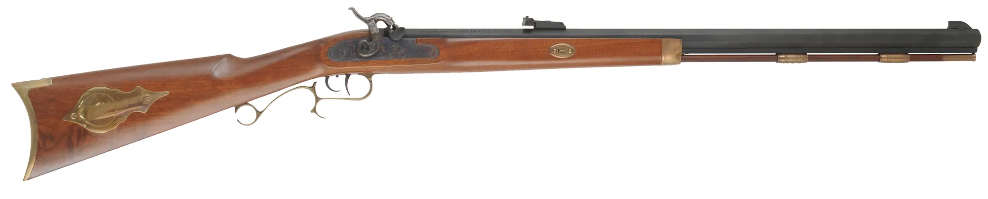 Thompson Center Hawken,
.50 caliber, 28" barrel,
percussion, walnut stock, brass trim, 
used, by Thompson Center Arms