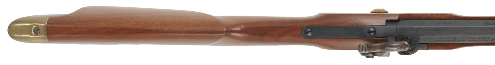 Thompson Center Hawken,
.50 caliber, 28" barrel,
percussion, walnut stock, brass trim, 
used, by Thompson Center Arms