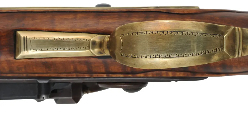 Virginia Longrifle,
.50 caliber, 42" Colerain swamped barrel,
large Siler flint lock, maple, brass trim,
new, unfired, by Thom Frazier