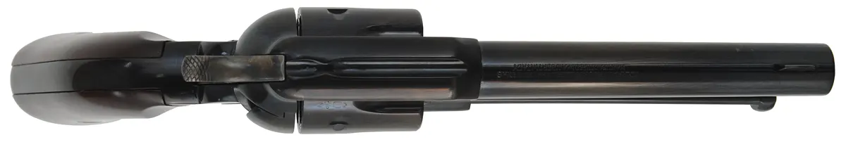 Model 1890 Police,
caliber .45 Colt, 5-1/2" barrel,
blued, walnut grips, lanyard loop, 
near-new, by Aldo Uberti