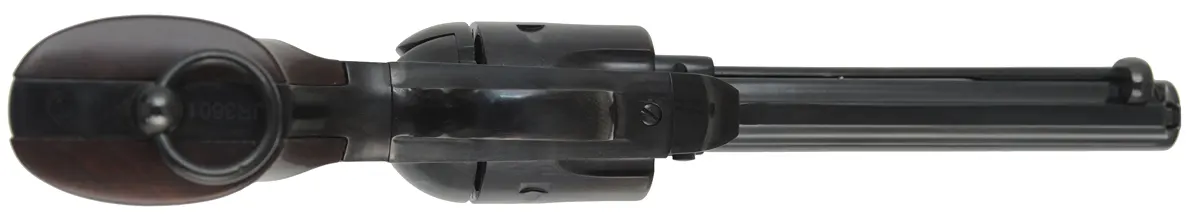 Model 1890 Police,
caliber .45 Colt, 5-1/2" barrel,
blued, walnut grips, lanyard loop, 
near-new, by Aldo Uberti