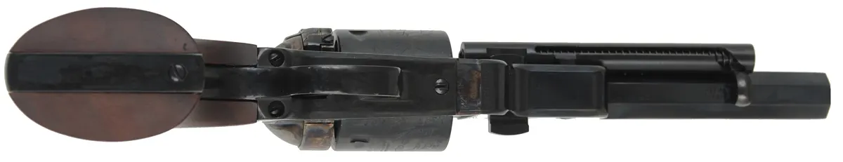 1851 Navy Conversion,
caliber .38 Special, 5-1/2" barrel,
walnut, blued triggerguard & backstrap,
near-new, by Aldo Uberti ~ Italy