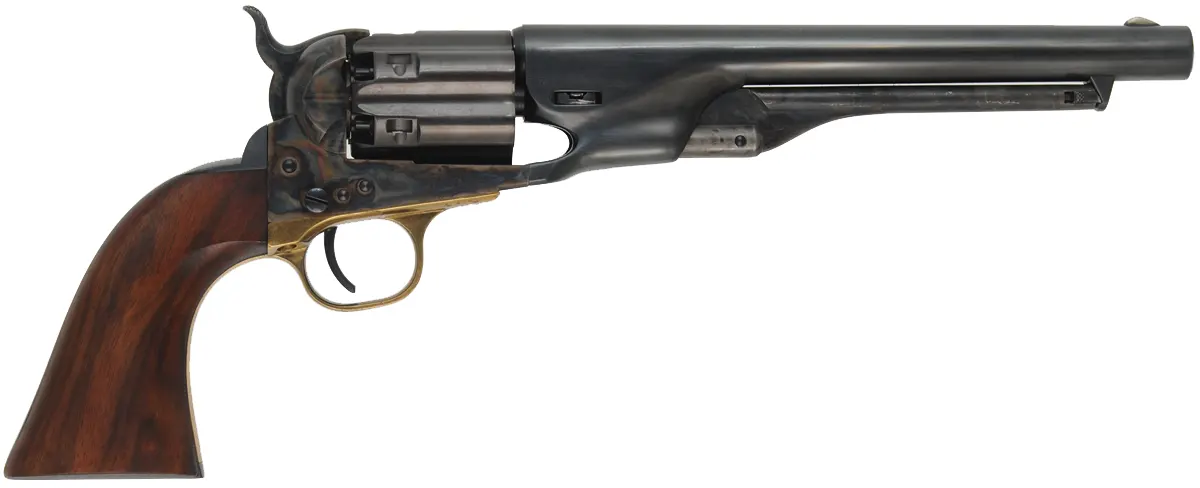 1860 Colt Army Revolver,
.44 caliber, 8" barrel,
full fluted cylinder, used,
COLT brand - Second Generation