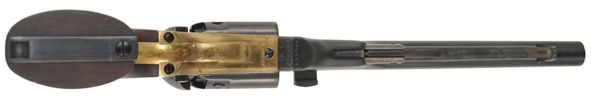 1860 Colt Army Revolver,
.44 caliber, 8" barrel,
full fluted cylinder, used,
COLT brand - Second Generation