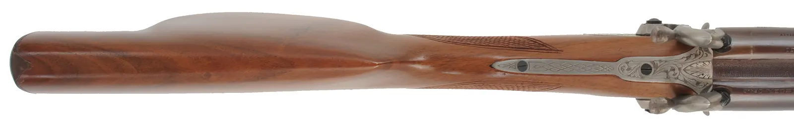 Kodiak Express Double Rifle,
.50 caliber, 26" browned barrels, 
percussion, checkered walnut, used,
by Davide Pedersoli