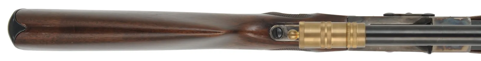 Rolling Block Rifle,
caliber .45-70 Government,  30" octagon barrel,
checkered walnut, repaired wrist, pistol grip, Malcolm telescope,
used, by Davide Pedersoli & Co.