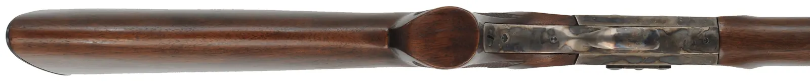 Rolling Block Rifle,
caliber .45-70 Government,  30" octagon barrel,
checkered walnut, repaired wrist, pistol grip, Malcolm telescope,
used, by Davide Pedersoli & Co.