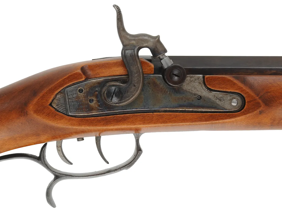CVA Mountain Rifle,
.50 caliber, 32" barrel,
percussion, maple, iron trim, 
used, from a kit by Connecticut Valley Arms