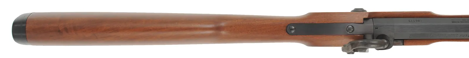 Thompson Center White Mountain Carbine,
.50 caliber, 28" T/C Hawken barrel,
figured walnut, blued, rubber recoil pad, sling studs, used