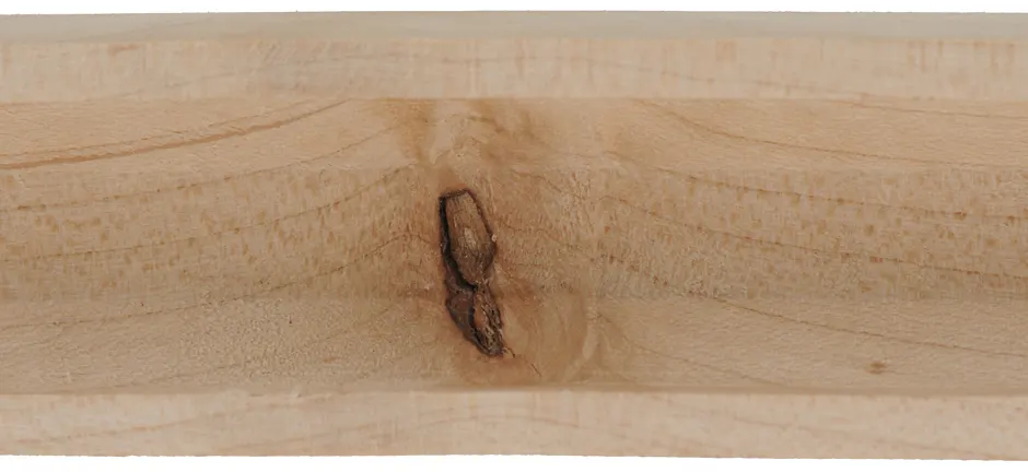 Stock second, Classic Tennessee, pre shaped, non-inlet
13/16" octagon, 42" barrel, plain maple, bark inclusion on buttstock, knot on forearm