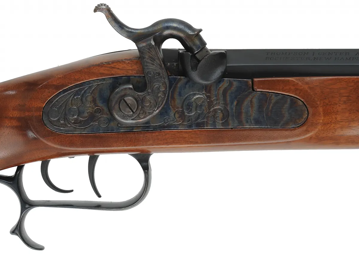 Thompson Center Renegade Custom,
.50 caliber, 30" T/C round ball barrel,  
percussion, figured walnut, iron trim, 
excellent, by Thompson Center Arms