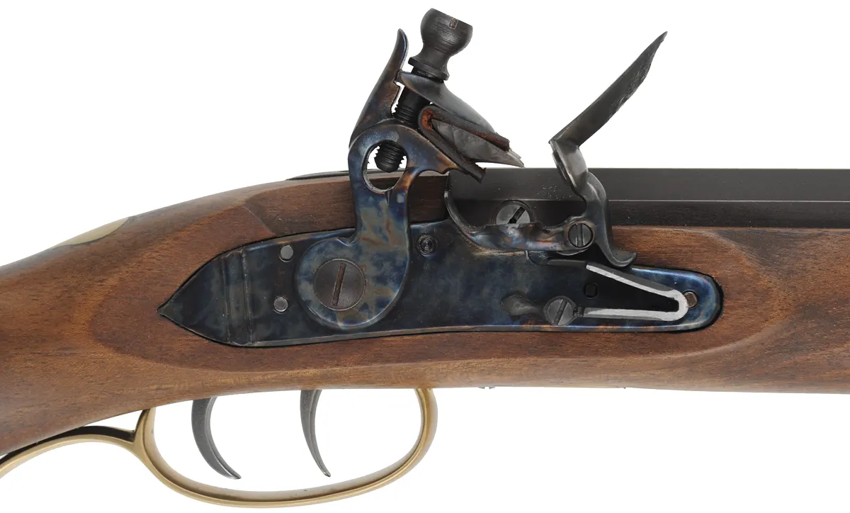 Traditions Pennsylvania Longrifle,
.50 caliber, 40-1/2" barrel, 
walnut, brass, L&R flintlock, used