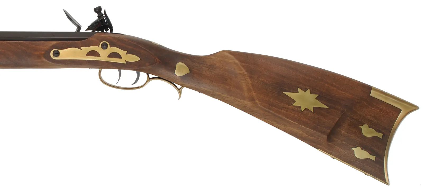Traditions Pennsylvania Longrifle,
.50 caliber, 40-1/2" barrel, 
walnut, brass, L&R flintlock, used