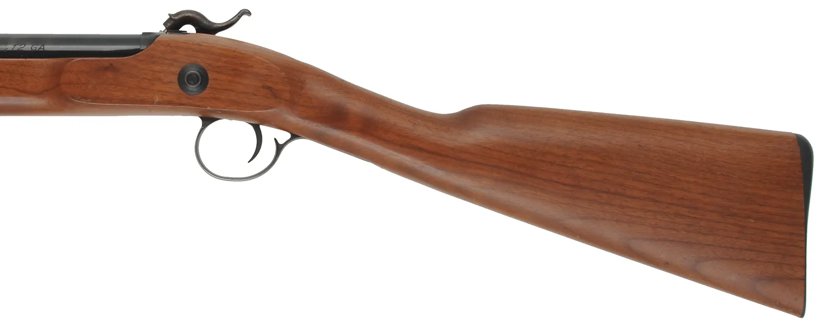 T/C New Englander Shotgun,
12 gauge screw-in chokes, 28" barrel,
percussion, walnut, iron trim, 
used, by Thompson Center Arms